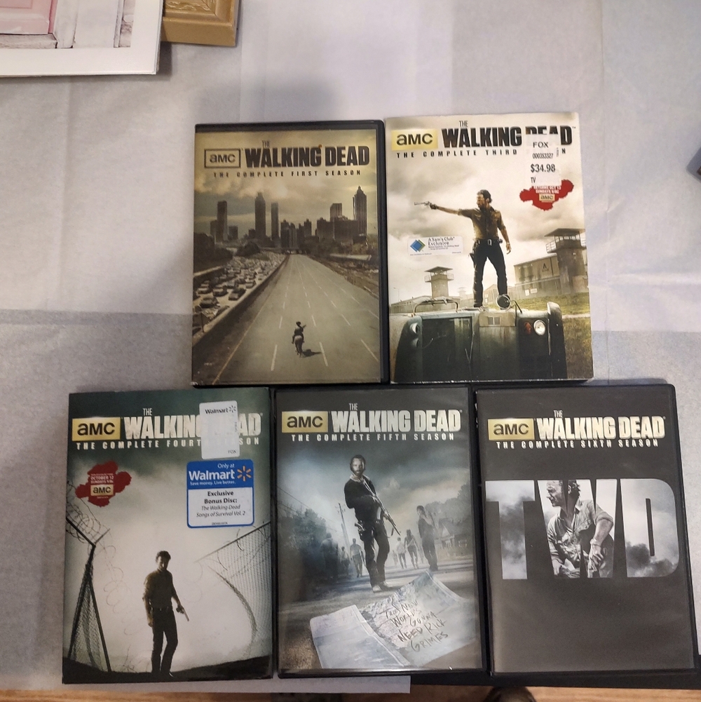 The Walking Dead DVD Lot Seasons 1 3 4 5 6 AMC Zombie Apocalypse TV *AS IS*